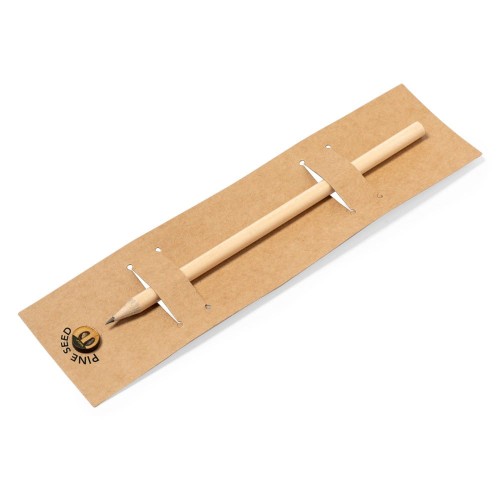 Ołówek z papierowym etui z nasionami sosny
