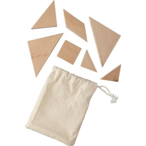 Puzzle tangram w bawełnianym woreczku
