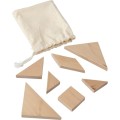 Puzzle tangram w bawełnianym woreczku