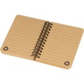 Notes A6 w bambusowej okładce z kartkami w linie