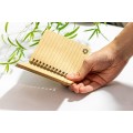 Notes A6 w bambusowej okładce z kartkami w linie