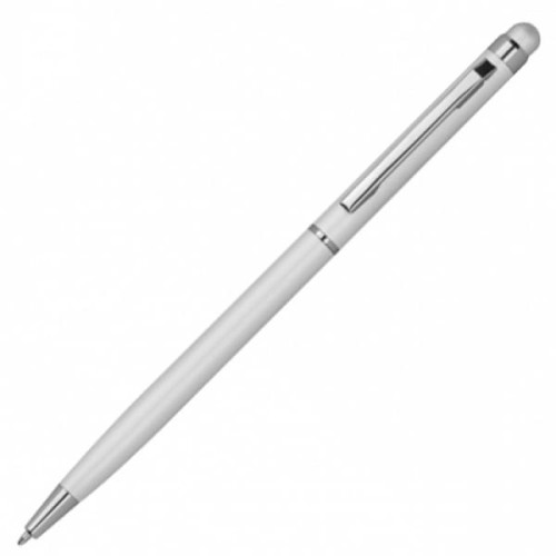 Metalowy długopis touch pen Catania w pudrowej kolorystyce