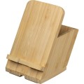 Bambusowy organizer na biurko ze stojakiem na telefon