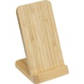Bambusowy stojak na telefon z ładowarką indukcyjną Galway
