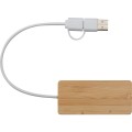 Bambusowy rozgałęźnik USB Kuala Lumpur