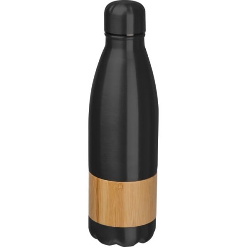 Butelka ze stali nierdzewnej z elementem z bambusa Kobe 750 ml