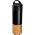 Miedziana butelka termiczna z uchwytem i bambusowym elementem Scheffield 500 ml