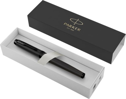 Eleganckie czarne pióro kulkowe Parker IM