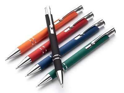 Długopis Cosmo rubber z powłoką soft touch