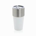 Kubek termiczny 500 ml Fluid ze stali nierdzewnej z recyklingu z przezroczystym wieczkiem