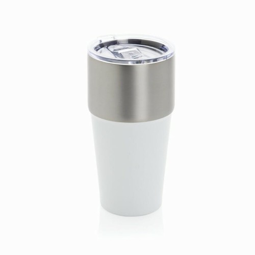 Kubek termiczny 500 ml Fluid ze stali nierdzewnej z recyklingu z przezroczystym wieczkiem