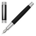 Klasyczne czarne pióro wieczne Cerruti 1881 Zoom Diamond Black