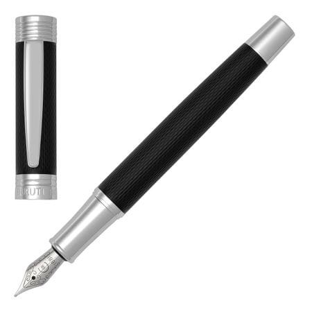 Klasyczne czarne pióro wieczne Cerruti 1881 Zoom Diamond Black