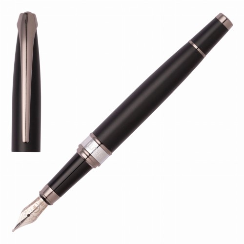 Kultowe pióro wieczne Cerruti 1881 Abbey Matt Black