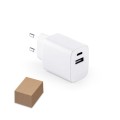 Zasilacz ścienny z portem usb-c i usb-a Wegener
