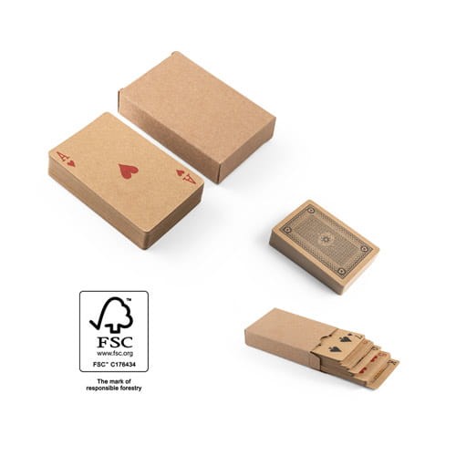 Talia kart do gry z papieru kraft Fischer