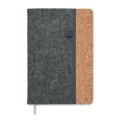 Notes Corkbook A5  z okładką z filcu i korka