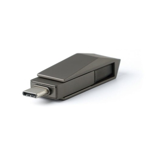 Pamięć USB C i USB A 64 GB w metalowym etui