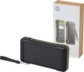Powerbank solarny  Soldy o pojemności 10 000 mAh z dynamem wykonany z tworzyw sztucznych pochodzących z recyklingu