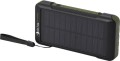 Powerbank solarny  Soldy o pojemności 10 000 mAh z dynamem wykonany z tworzyw sztucznych pochodzących z recyklingu