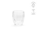 Kubek z podwójnymi ściankami ze szkła borokrzemowego Meuse 75 ml