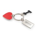 Brelok "I love" z metalową plakietką