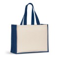 Torba płócienna (320 g/m²), z dnem i bokami z laminowanej juty (350 g/m²) w kolorach HELSINQUE COLOUR