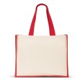 Torba płócienna (320 g/m²), z dnem i bokami z laminowanej juty (350 g/m²) w kolorach HELSINQUE COLOUR