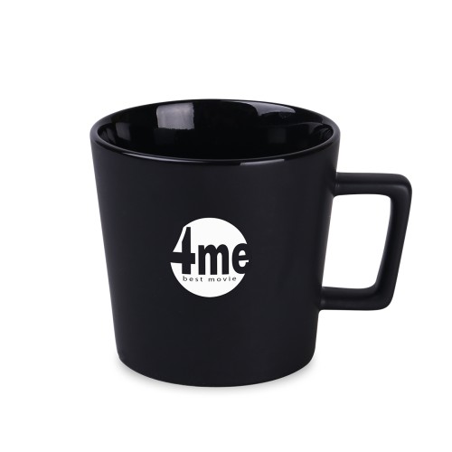 Nowoczesny kubek z czarną matową powierzchnią SMART SUPREME 