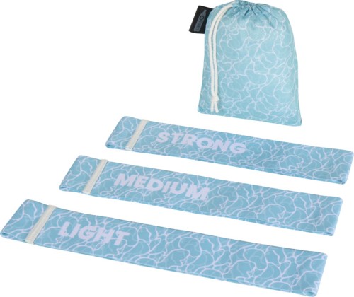 Ria 3-częściowy zestaw taśm oporowych do fitnessu