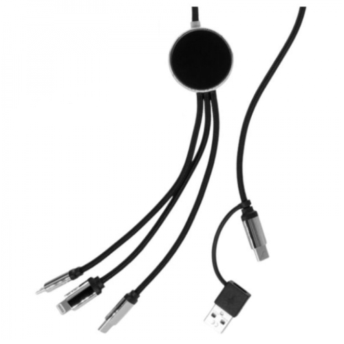 Długi kabel 5w1 z podświetlanym logo