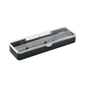 Sztućcce ze stali nierdzewnej w plastikowym etui Mesteck