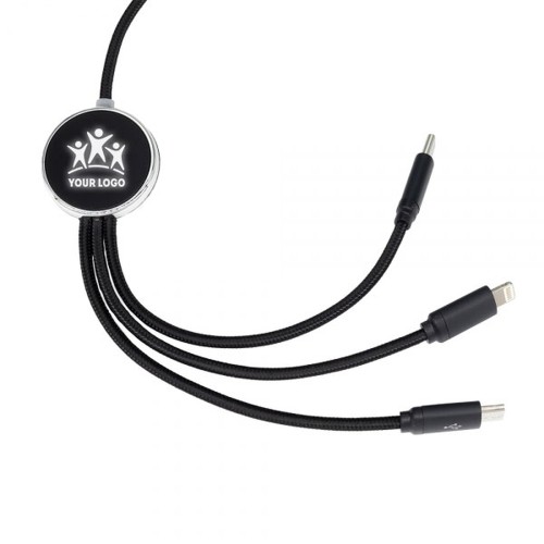 Kabel z podświetlanym logo, długi