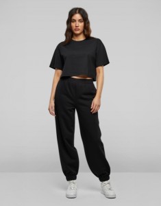 Damska krótka koszulka oversize 