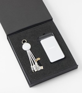 Powerbank i kabel do ładowania w zestawie Power SET
