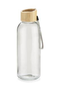 Szklana butelka z bambusowa nakrętką Vitro 650 ml