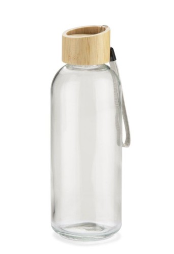 Szklana butelka z bambusowa nakrętką Vitro 650 ml