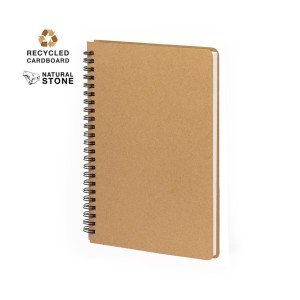 Ekologiczny notes na spirali z kartkami z papieru z kamienia Kenta