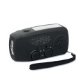 Przenośne radio AM/FM z ABS z latarką LED i powerbankiem 1200 mAh