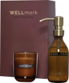 Wellmark dozownik mydła w płynie o pojemności 250 ml i świeca zapachowa 150 g