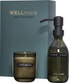 Wellmark dozownik mydła w płynie o pojemności 250 ml i świeca zapachowa 150 g