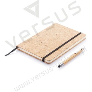 Korkowy notatnik A5, touch pen