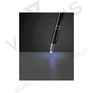 Aluminiowy długopis z lampką Berna