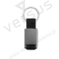 Prostokątny brelok Tech Black