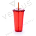 Kubek 750 ml, ze słomką