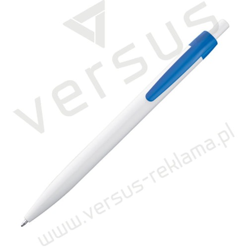 Plastikowy długopis z kolorowym klipem