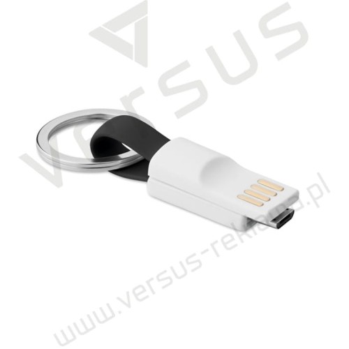 Brelok z kablem micro USB/USB Mini