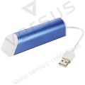 Aluminiowy 4-portowy hub USB/podstawka na telefon