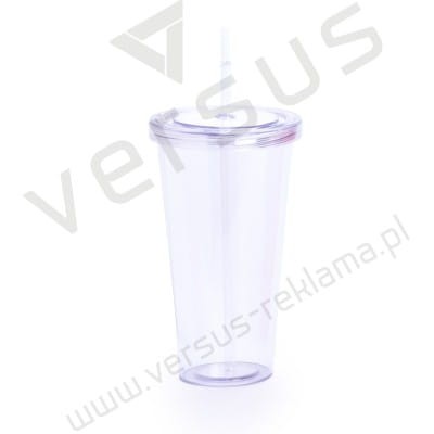 Kubek 750 ml, ze słomką