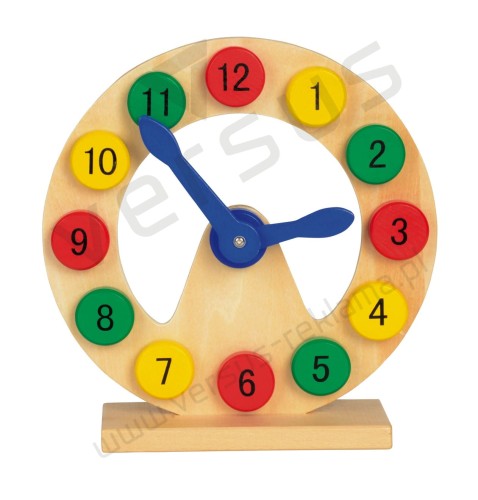 Zegar do nauki i zabawy COLOURED TIME